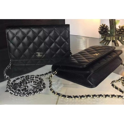 Chanel mini Flap Bag Cannage Patroon A8373 Zwart