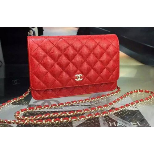 Chanel mini Flap Bag Cannage Patroon A8373 Rood