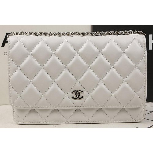 Chanel mini Flap Bag Origineel Schapenleer A33814 Gebroken Wit