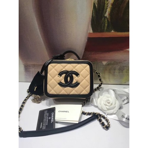 Chanel mini toilettas origineel A93342 abrikoos
