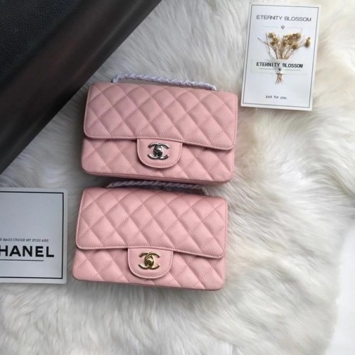 Chanel mini flap bag generfd kalfsleer A1116 roze