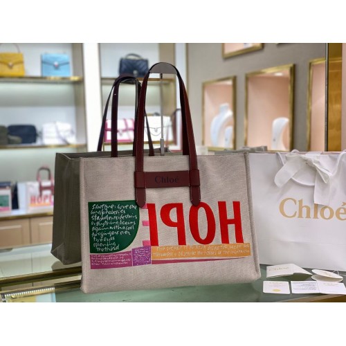 Chloe Stof leer 6C011 bruin