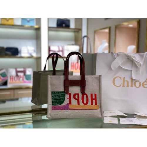 Chloe Stof leer 6C013 bruin