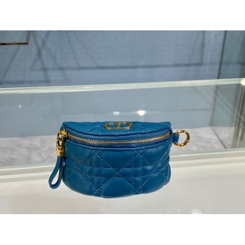 AFNEEMBARE DIOR CARO HALVE MAAN PORTEFEUILLE S5033U BLAUW