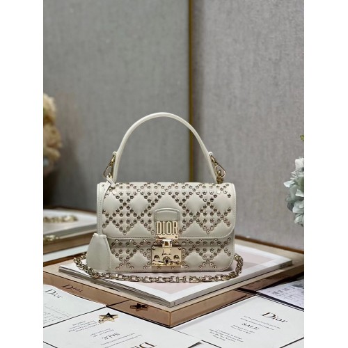 DIOR TAS Lucky Star Cannage lamsleer C2628 Latte
