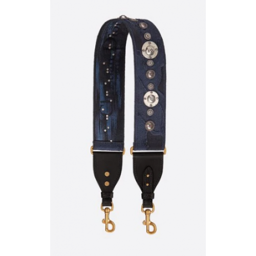 VOLLEDIG GEBORDUURDE BAND MET VEEL KLEUREN CAMOUFLAGE DIOR M928