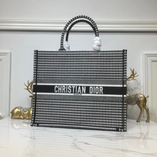 DIOR BOOK DRAAGTAS VAN GEBORDUURD CANVAS C1286 Thousand Bird