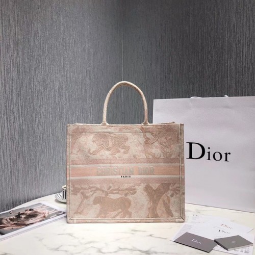 DIOR BOOK DRAAGTAS VAN GEBORDUURD CANVAS M929 Beige