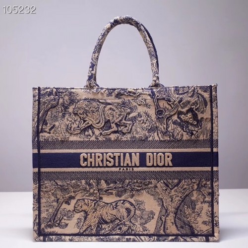 DIOR BOOK TOTE TAS TOILE DE JOUY M1286ZT blauw