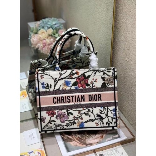 DIOR BOOK TOTE GEBORDUURDE CANVAS TAS C1286-10