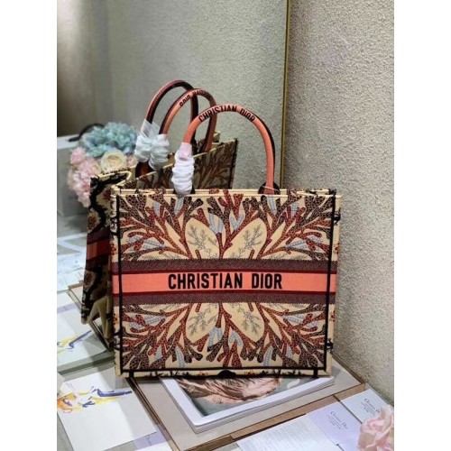 DIOR BOOK TOTE GEBORDUURDE CANVAS TAS C1287-11