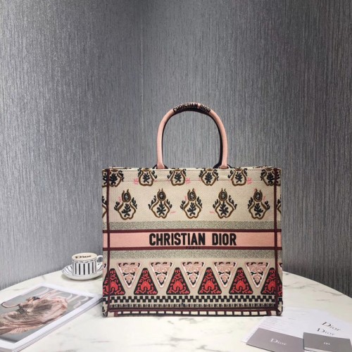 DIOR BOOK TOTE GEBORDUURDE CANVAS TAS M1287-2
