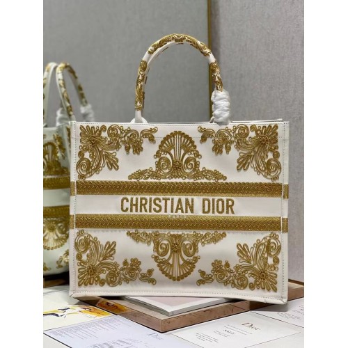 DIOR BOOK TOTE leer C1211L-1 wit