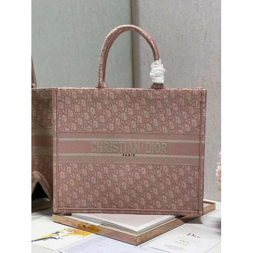 DIOR BOOK TOTE Geborduurd C1286-3 roze