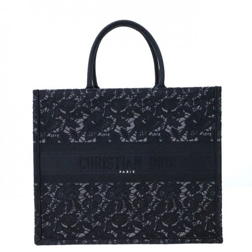 DIOR BOOK TOTE Geborduurd C1286-34 zwart