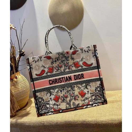 DIOR BOOK TOTE Veelkleurig borduursel M1286ZR