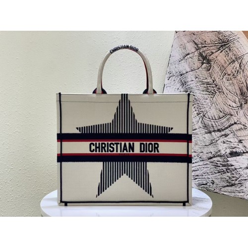 DIOR BOOK TOTE Veelkleurig borduursel M1297ZR-21
