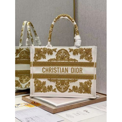 DIOR BOOK TOTE leer C1287-24 wit