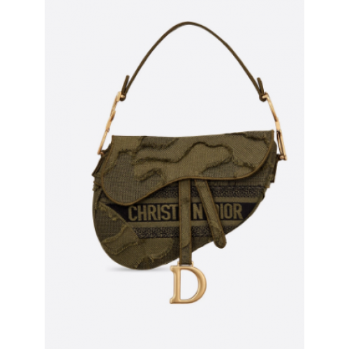 DIOR GROEN ZADELCAMOUFLAGEZAKJE M0446C