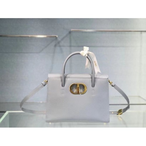 DIOR LARGE ST HONORE TOTE Generfd kalfsleer M9306UBAE hemelsblauw