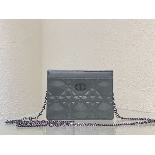 DIOR MINI BOBBYTAS Cannage kalfsleer C2806 gary