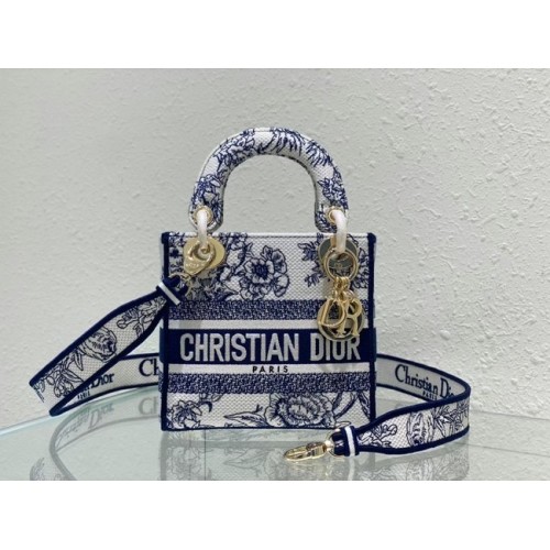 DIOR MINI LADY D-LITE TAS Geborduurd M0500BZ-2