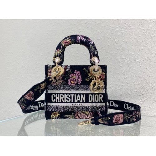 DIOR MINI LADY D-LITE TAS Geborduurd M0500BZ-4