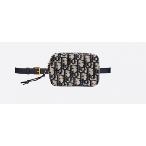 DIOR OBLIQUE RIEMTAS Blauw Dior Oblique-canvas S5484