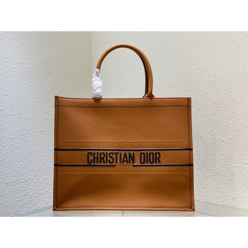 DIOR grote leren draagtas C1286-33 bruin