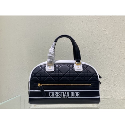 DIOR medium leren draagtas B9189 zwart