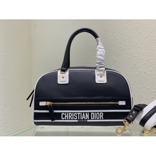 DIOR medium leren draagtas C9189 zwart