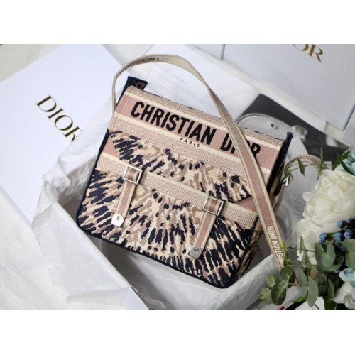 DIORCAMP TAS Dior meerkleurige stropdas Dior-borduursel M1291