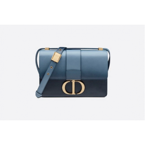 Dior 30 MONTAIGNE-TAS Indigoblauw kalfsleer met kleurverloop M9203U