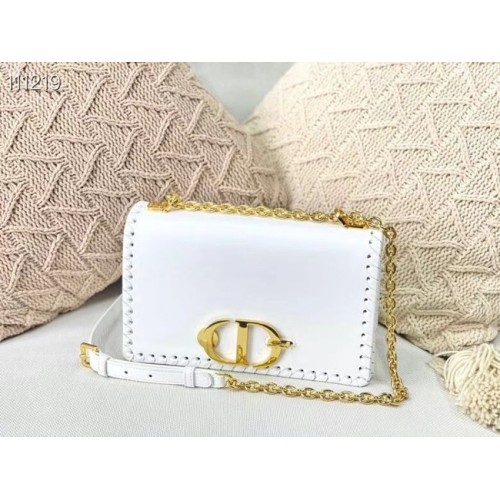 Dior 30 MONTAIGNE TAS Kalfsleer M9207 wit