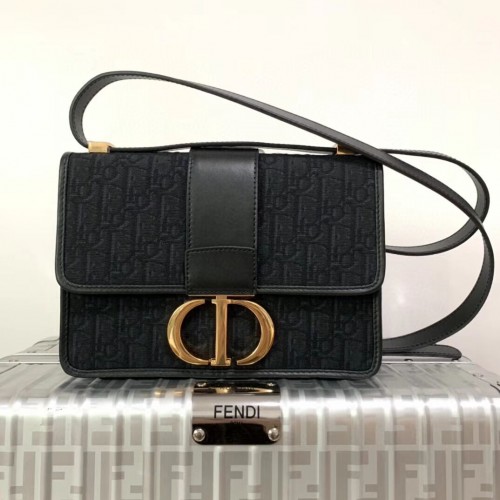 Dior 30 MONTAIGNE CANVAS TAS C9203 zwart