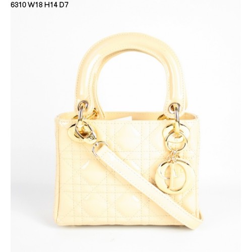 Christian Lady Dior tarwelakleren tas 6310 goud