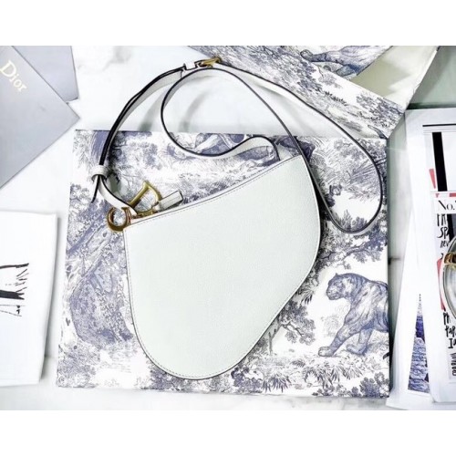 Dior ZADEL KOPPELING VAN KALFSLEER S5642 wit