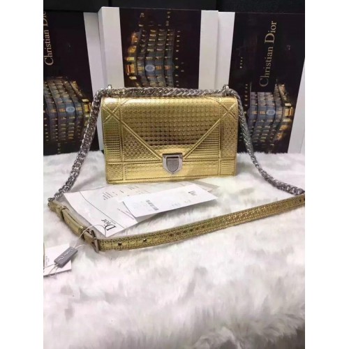 Dior kalfsleren schoudertas M9669 goud