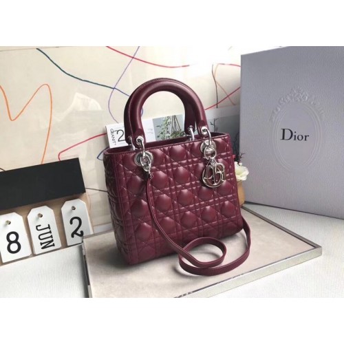 Dior Cannage Nano damestas Origineel leer CD3891 Vermillion