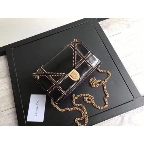 Dior Diorama Tas Origineel Lakleer CD3709 Zwart