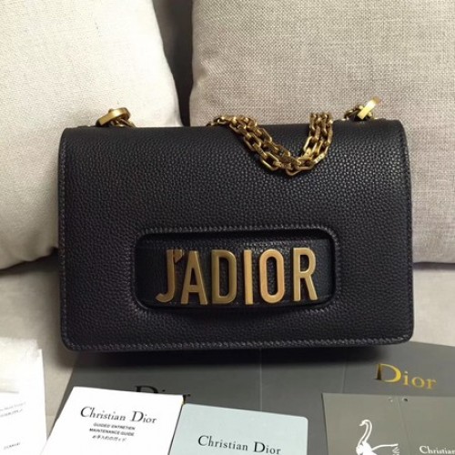 Dior JADIOR Flap Bag Kalfsleer M9003 Zwart