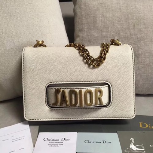 Dior JADIOR Flap Bag Kalfsleer M9003 gebroken wit