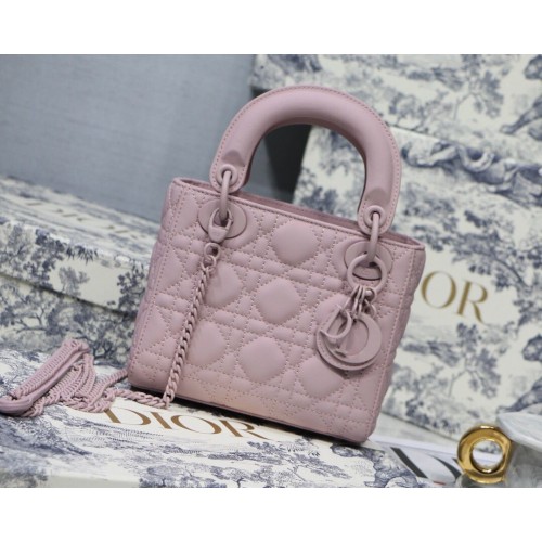 Dior Lady Dior Tas Original Sheepskin Leather CD5500 roze