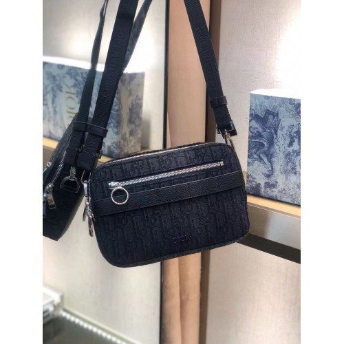 Dior Oblique canvas schoudertas 5569 ZWART