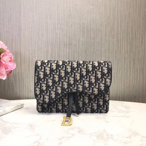Dior Oblique Jacquard ZADEL NANO TAS M447 Blauw