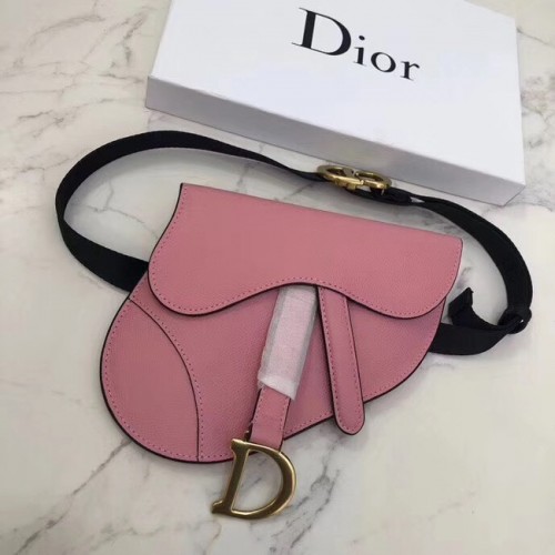 Dior ZADEL-KOPPELING VAN KALFSLEER S5632C Rose Ballet Pink