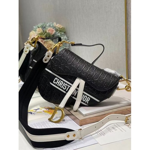 Dior ZADEL-TAS VAN KALFSLEER C9406 zwart