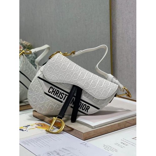 Dior ZADEL-TAS VAN KALFSLEER C9406 wit