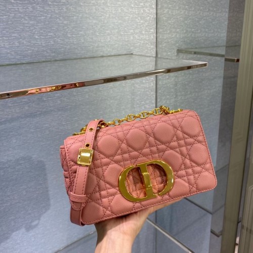 Dior KLEINE DIOR CAROBAG Zacht Cannage-kalfsleer M9241 roze