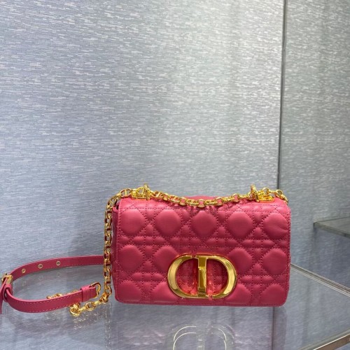 Dior SMALL DIOR CAROBAG Zacht Cannage-kalfsleer M9241 roze